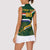 Custom South Africa Rugby Women Sleeveless Polo Shirt Springboks Mascot African Pattern