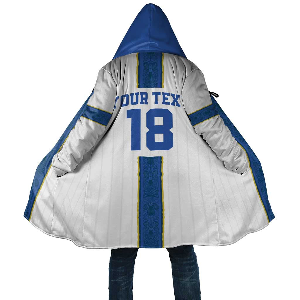 Custom Finland Football Cloak Suomi Champion Sami Pattern - Wonder Print Shop