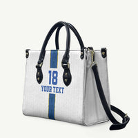 Custom Finland Football Leather Bag Suomi Champion Sami Pattern - Wonder Print Shop