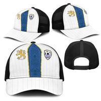 Finland Football Mesh Trucker Cap Suomi Champion Sami Pattern - Wonder Print Shop
