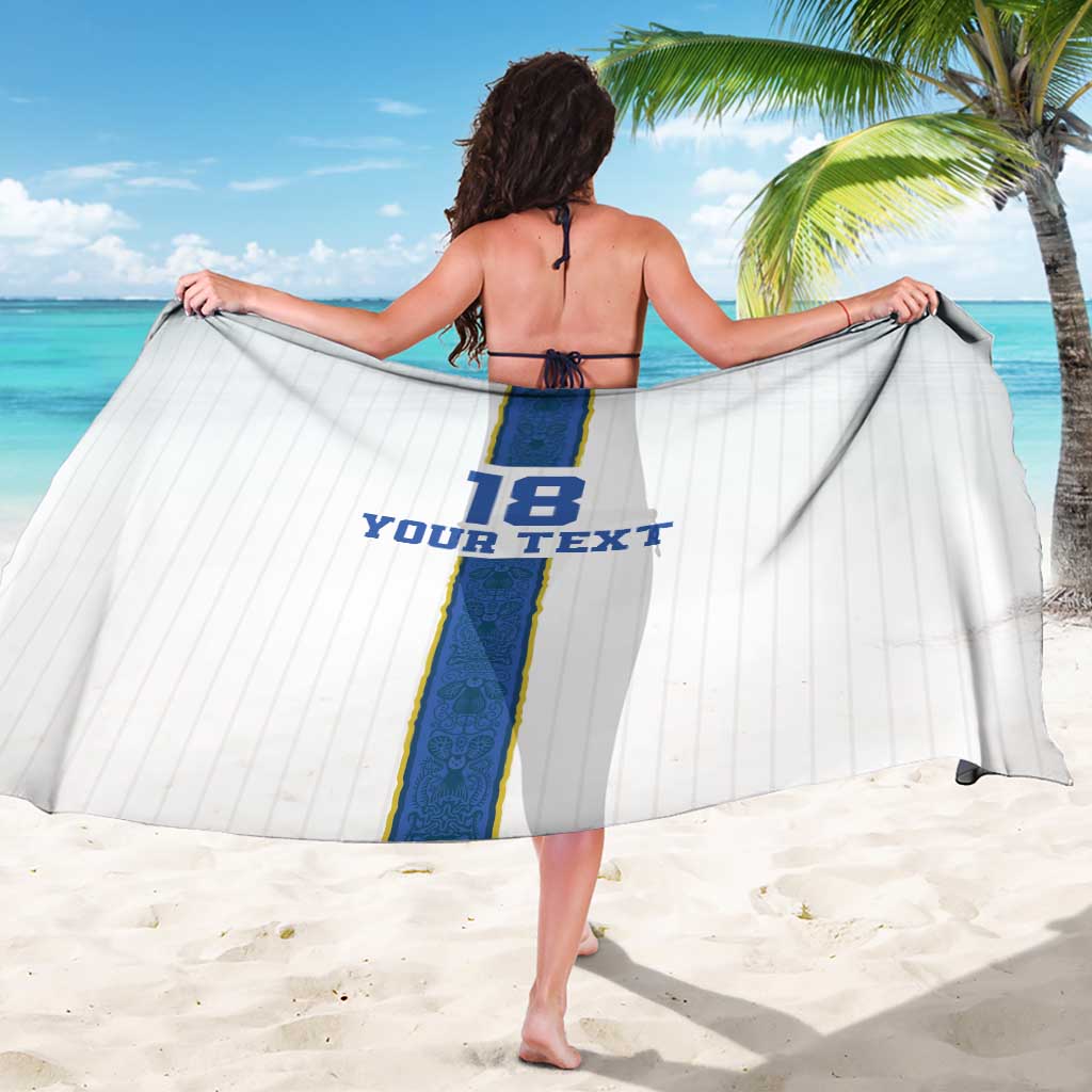 Custom Finland Football Sarong Suomi Champion Sami Pattern - Wonder Print Shop