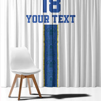 Custom Finland Football Window Curtain Suomi Champion Sami Pattern - Wonder Print Shop