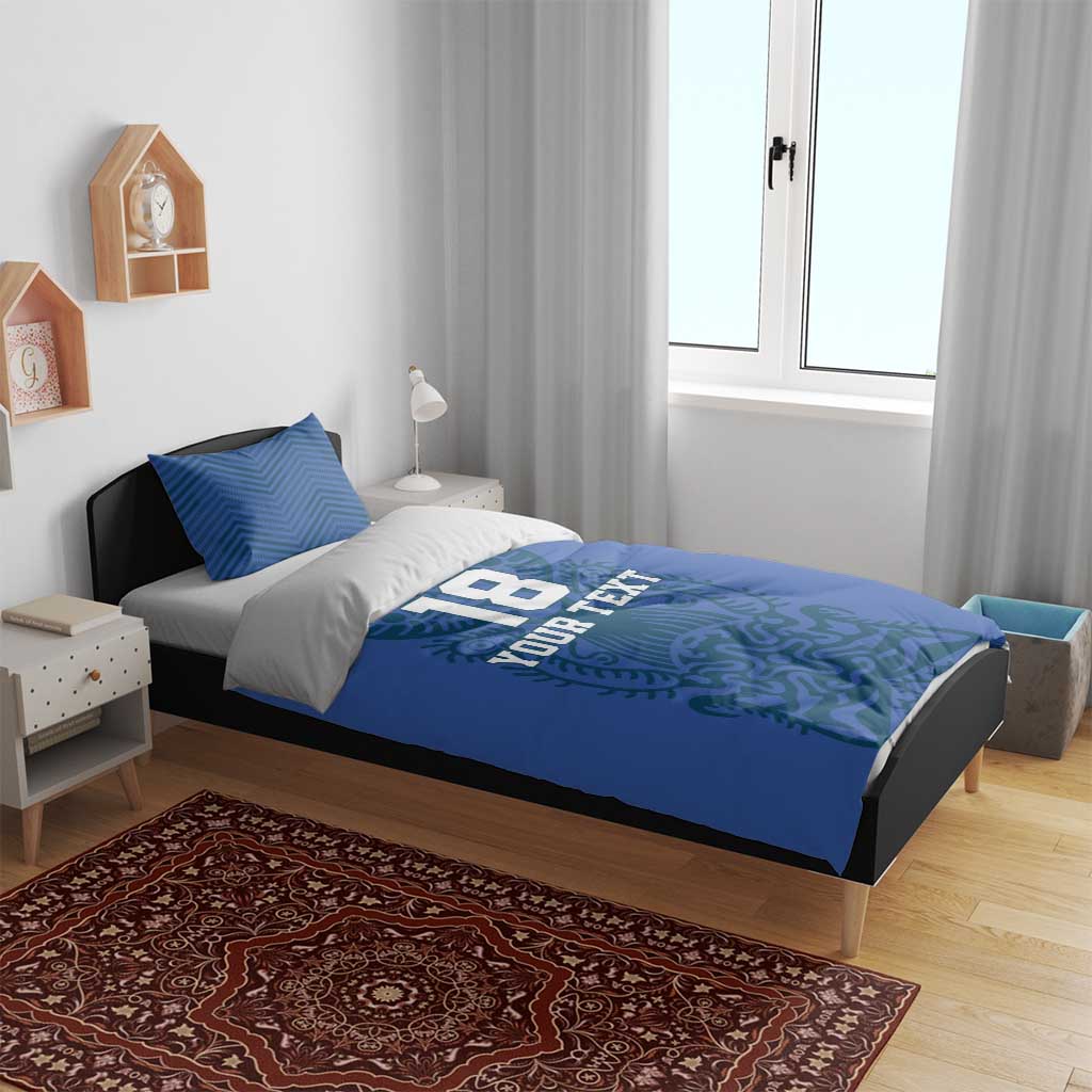 Custom Finland Football Champion Bedding Set Sami Pattern - Wonder Print Shop