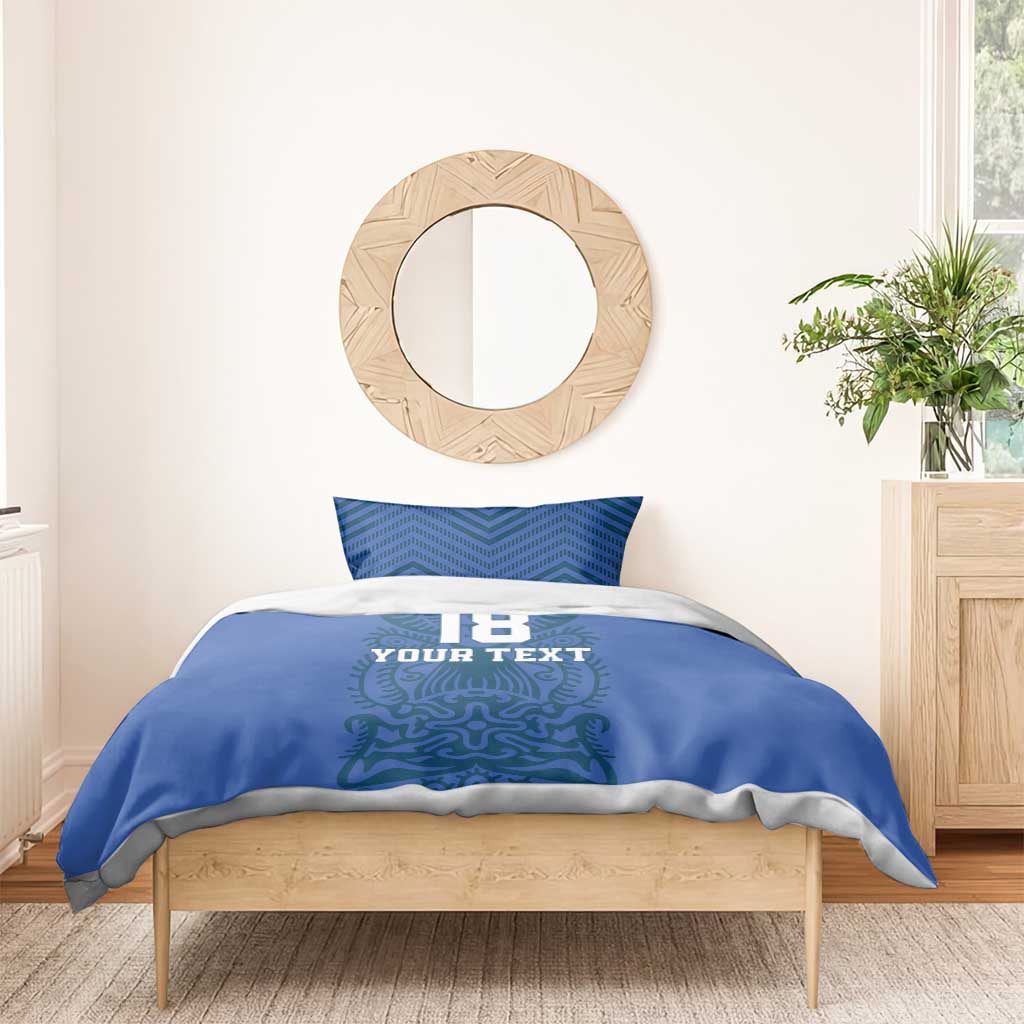 Custom Finland Football Champion Bedding Set Sami Pattern - Wonder Print Shop