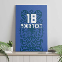 Custom Finland Football Champion Canvas Wall Art Sami Pattern - Wonder Print Shop