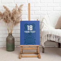 Custom Finland Football Champion Canvas Wall Art Sami Pattern - Wonder Print Shop