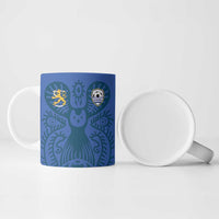 Custom Finland Football Champion Ceramic Mug Sami Pattern - Wonder Print Shop