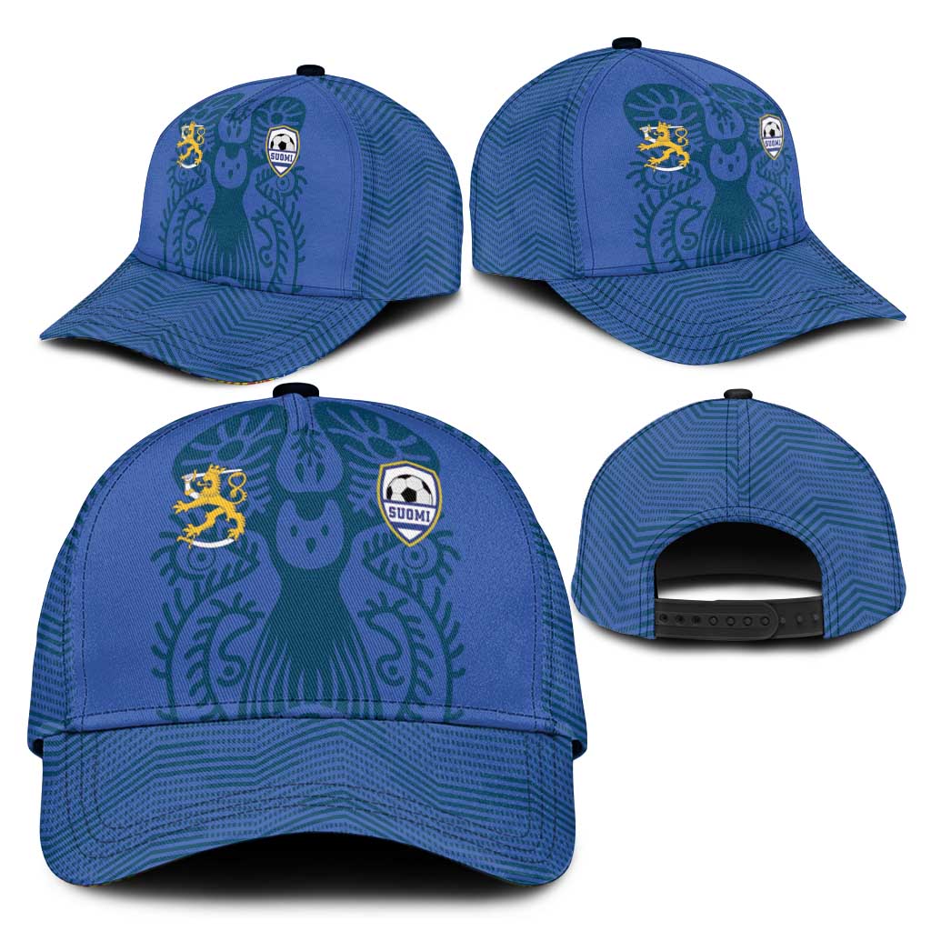 Finland Football Champion Classic Cap Sami Pattern - Wonder Print Shop