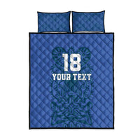 Custom Finland Football Champion Quilt Bed Set Sami Pattern - Wonder Print Shop