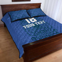 Custom Finland Football Champion Quilt Bed Set Sami Pattern - Wonder Print Shop