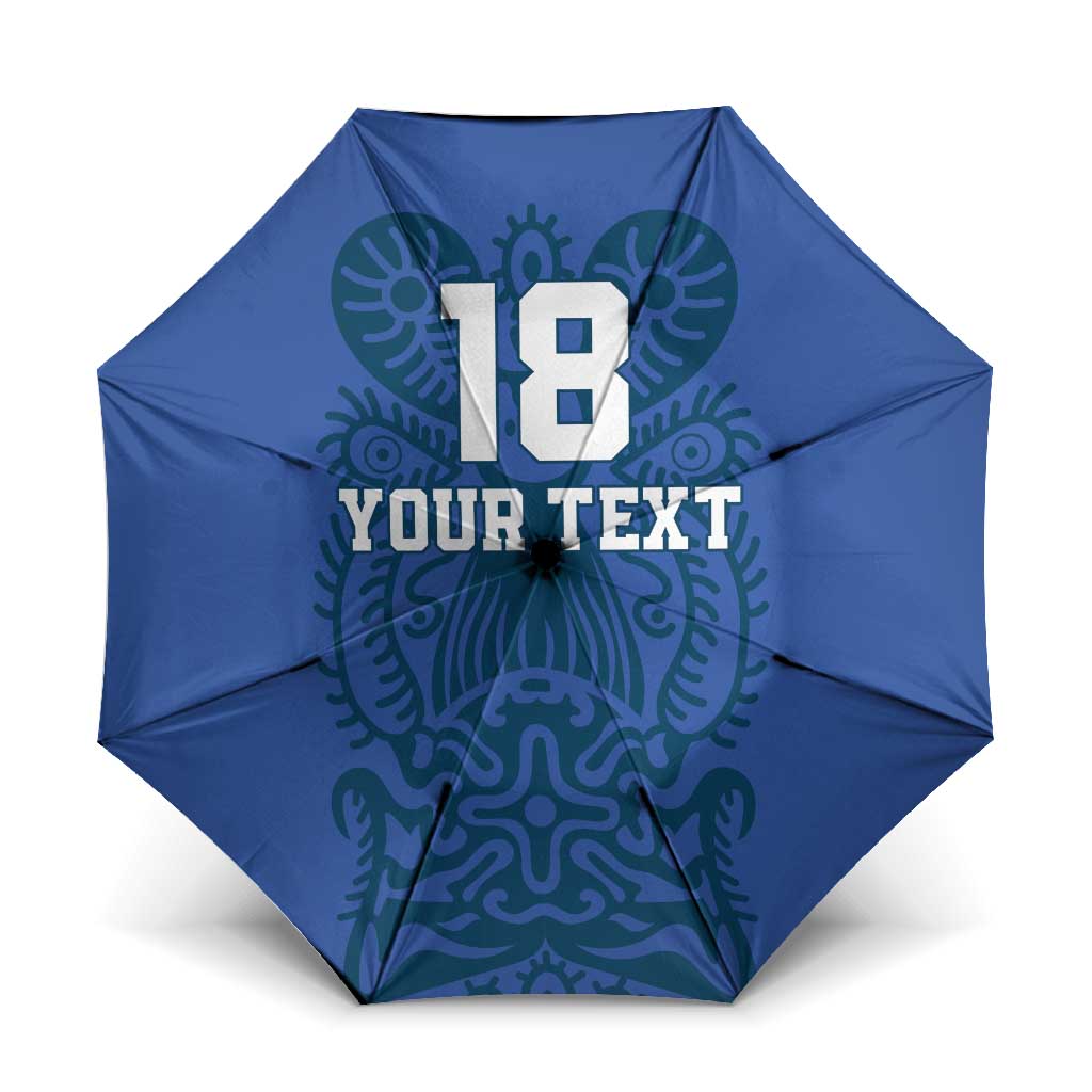 Custom Finland Football Champion Umbrella Sami Pattern - Wonder Print Shop