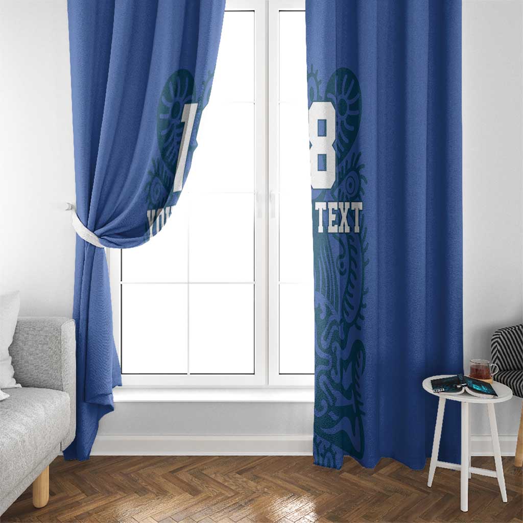 Custom Finland Football Champion Window Curtain Sami Pattern - Wonder Print Shop