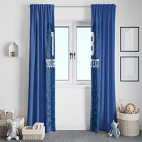 Custom Finland Football Champion Window Curtain Sami Pattern - Wonder Print Shop