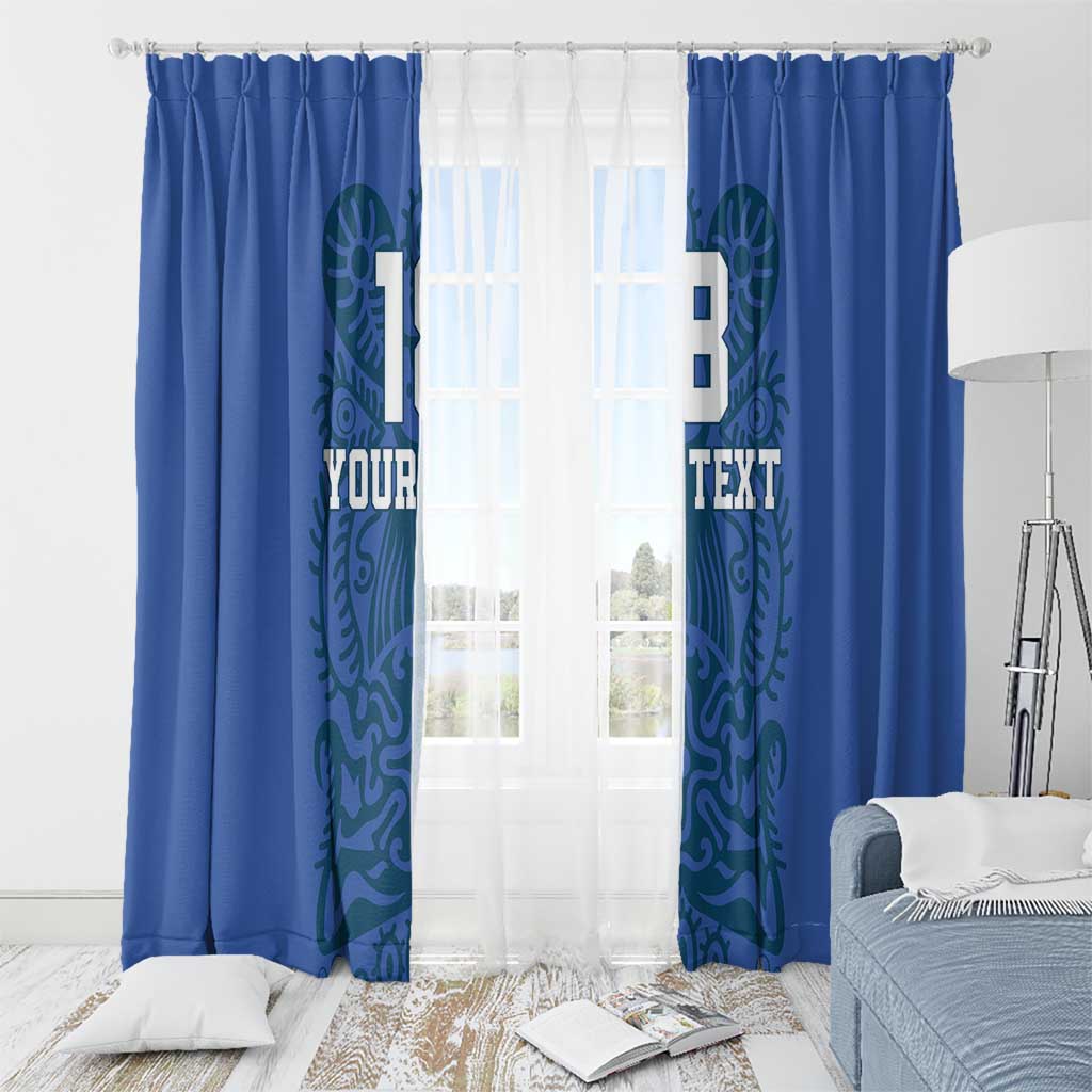 Custom Finland Football Champion Window Curtain Sami Pattern - Wonder Print Shop