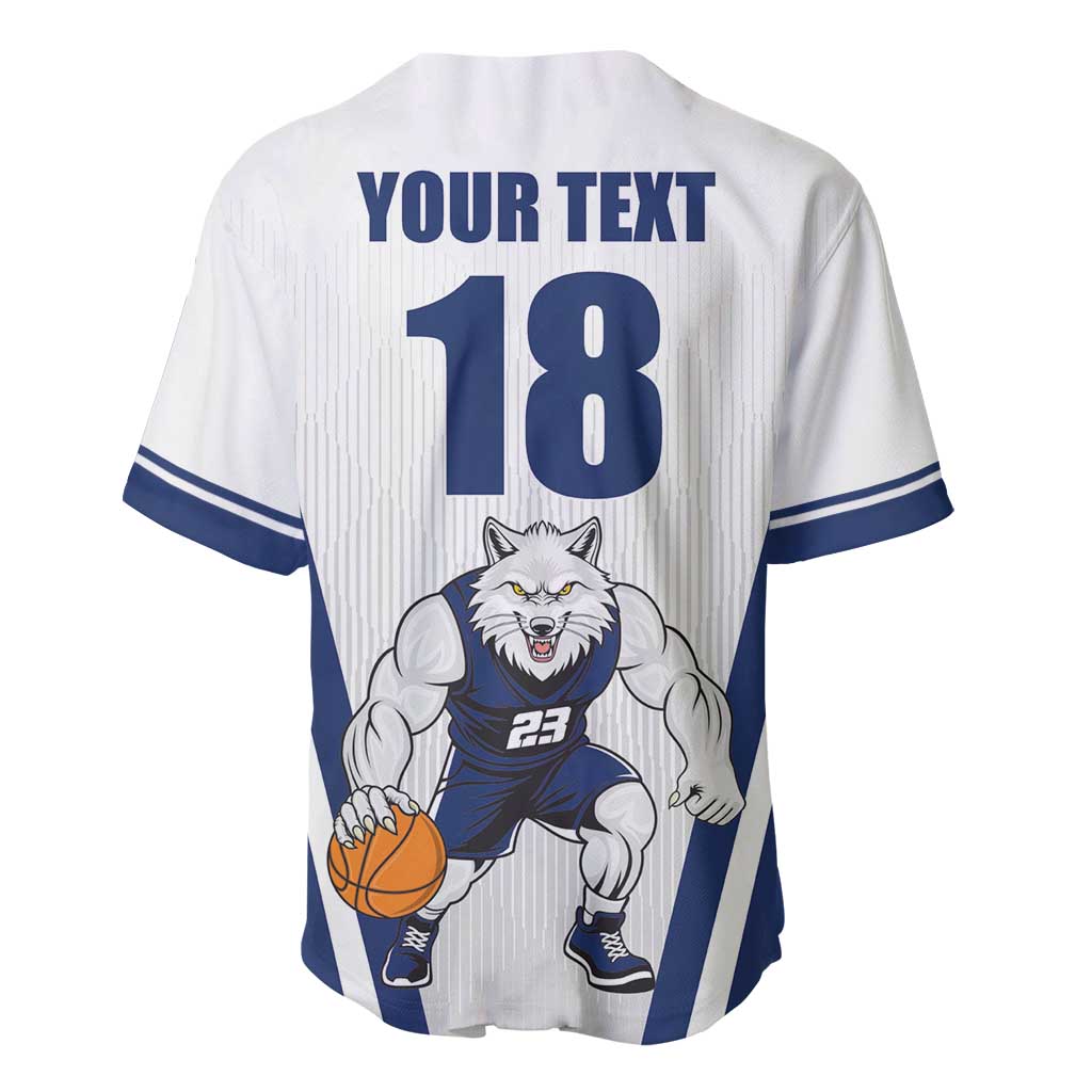 Finland Basketball Custom Baseball Jersey Wolf Mascot Dynamic Style - Wonder Print Shop
