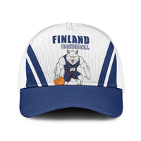 Finland Basketball Baseball Net Cap Wolf Mascot Dynamic Style - Wonder Print Shop