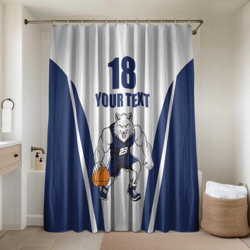 Finland Basketball Custom Bathroom Set Wolf Mascot Dynamic Style - Wonder Print Shop