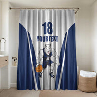 Finland Basketball Custom Bathroom Set Wolf Mascot Dynamic Style - Wonder Print Shop