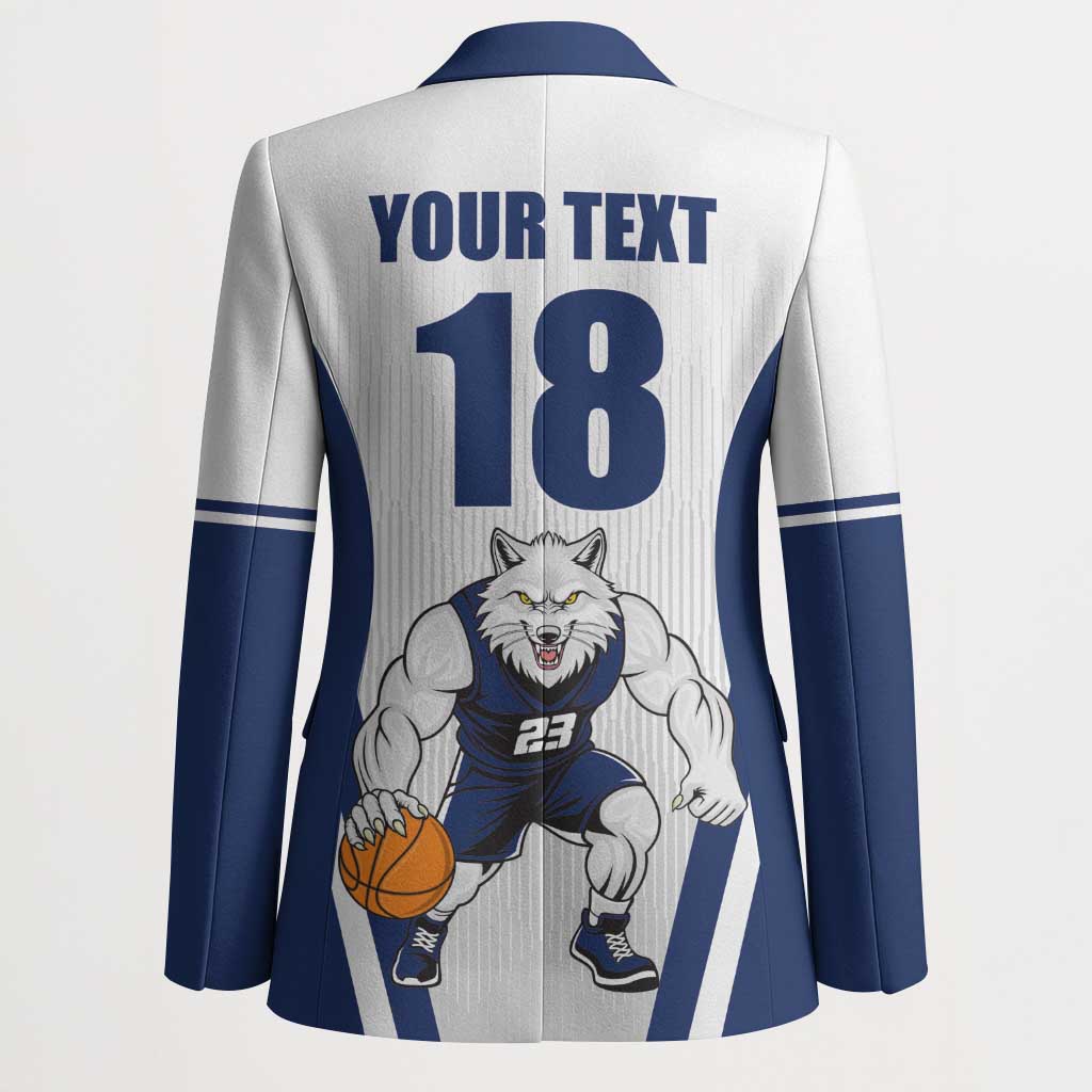 Finland Basketball Custom Blazer Wolf Mascot Dynamic Style - Wonder Print Shop
