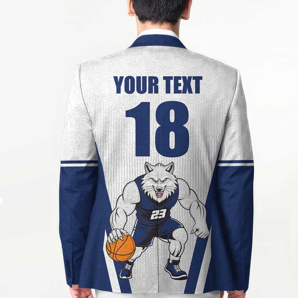 Finland Basketball Custom Blazer Wolf Mascot Dynamic Style - Wonder Print Shop