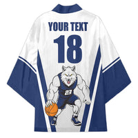 Finland Basketball Custom Kimono Wolf Mascot Dynamic Style - Wonder Print Shop