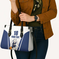Finland Basketball Custom Leather Bag Wolf Mascot Dynamic Style - Wonder Print Shop