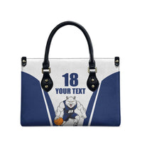 Finland Basketball Custom Leather Bag Wolf Mascot Dynamic Style - Wonder Print Shop