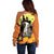 Capy-Boo-Ra Halloween Off Shoulder Sweater Haunted House And Pumpkin Spooky - Wonder Print Shop