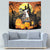 Capy-Boo-Ra Halloween Tapestry Haunted House And Pumpkin Spooky - Wonder Print Shop