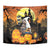 Capy-Boo-Ra Halloween Tapestry Haunted House And Pumpkin Spooky - Wonder Print Shop