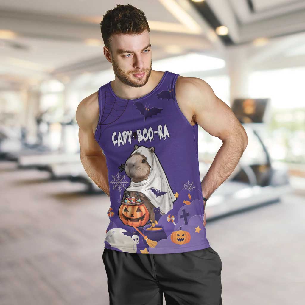 Capy-Boo-Ra Halloween Men Tank Top Bats And Pumpkins Funny Style - Wonder Print Shop