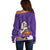 Capy-Boo-Ra Halloween Off Shoulder Sweater Bats And Pumpkins Funny Style - Wonder Print Shop