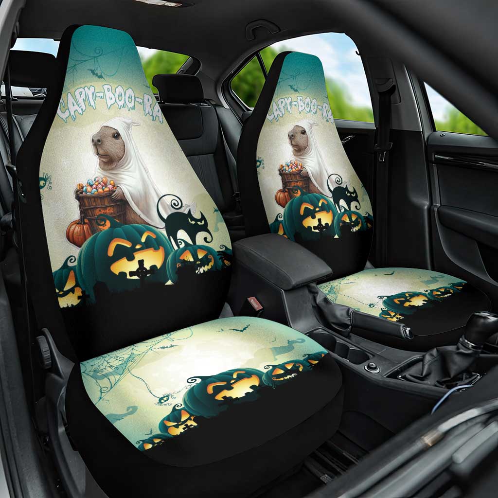 Capy-Boo-Ra Halloween Car Seat Cover Spooky Halloween Night With Pumpkins