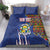 Personalized Central African Republic Since 1958 Bedding Set Coat Of Arms With Kente Pattern - Wonder Print Shop