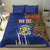 Personalized Central African Republic Since 1958 Bedding Set Coat Of Arms With Kente Pattern - Wonder Print Shop