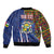 Personalized Central African Republic Since 1958 Bomber Jacket Coat Of Arms With Kente Pattern - Wonder Print Shop