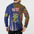 Personalized Central African Republic Since 1958 Button Sweatshirt Coat Of Arms With Kente Pattern - Wonder Print Shop