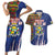 Personalized Central African Republic Since 1958 Couples Matching Short Sleeve Bodycon Dress and Hawaiian Shirt Coat Of Arms With Kente Pattern - Wonder Print Shop