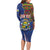 Personalized Central African Republic Since 1958 Family Matching Long Sleeve Bodycon Dress and Hawaiian Shirt Coat Of Arms With Kente Pattern - Wonder Print Shop