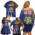 Personalized Central African Republic Since 1958 Family Matching Off Shoulder Short Dress and Hawaiian Shirt Coat Of Arms With Kente Pattern - Wonder Print Shop