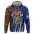 Personalized Central African Republic Since 1958 Hoodie Coat Of Arms With Kente Pattern - Wonder Print Shop