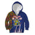 Personalized Central African Republic Since 1958 Kid Hoodie Coat Of Arms With Kente Pattern - Wonder Print Shop