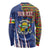 Personalized Central African Republic Since 1958 Long Sleeve Shirt Coat Of Arms With Kente Pattern - Wonder Print Shop