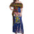 Personalized Central African Republic Since 1958 Off Shoulder Maxi Dress Coat Of Arms With Kente Pattern - Wonder Print Shop