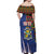 Personalized Central African Republic Since 1958 Off Shoulder Maxi Dress Coat Of Arms With Kente Pattern - Wonder Print Shop