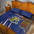 Personalized Central African Republic Since 1958 Quilt Bed Set Coat Of Arms With Kente Pattern - Wonder Print Shop