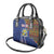 Personalized Central African Republic Since 1958 Shoulder Handbag Coat Of Arms With Kente Pattern