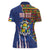 Personalized Central African Republic Since 1958 Women Polo Shirt Coat Of Arms With Kente Pattern - Wonder Print Shop