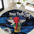 Personalized Central African Republic Elephant Round Carpet King Protea - Abstract Style