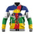 Central African Republic Republic Day 1958 Baseball Jacket Unite, Dignite, Travail - Flag Style - Wonder Print Shop